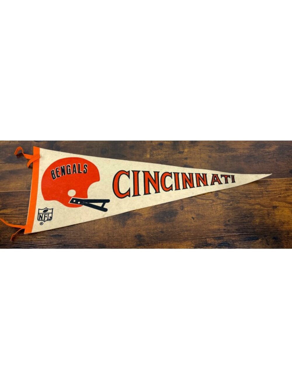Vintage Cincinnati Bengals NFL Felt Pennant - Sports Collectible Decor